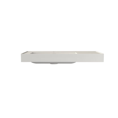 39 Inch White Solid Surface Bathroom Vanity
