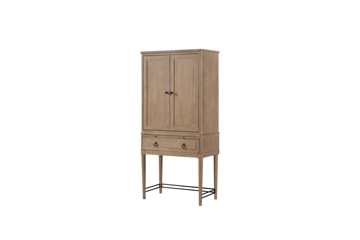 Bar Cabinet in Sand - Storage & Wine Display