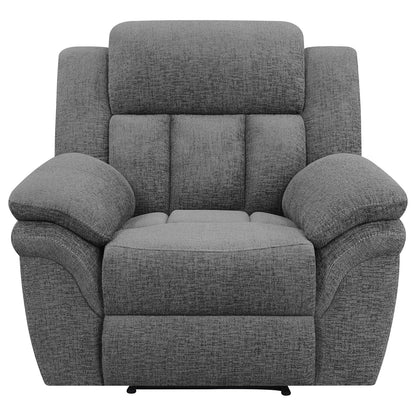 Charcoal Polyester Glider Recliner - 44" Primary Living Space