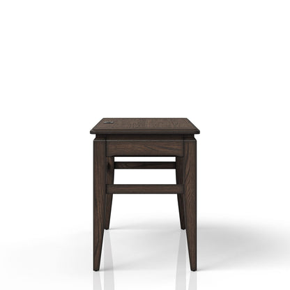 Chocolate Writing Desk - 50" Storage Workstation
