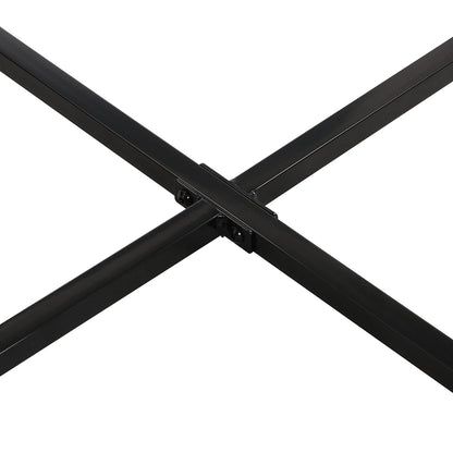 White Black Dining Table Set - 3 Piece Tabletop