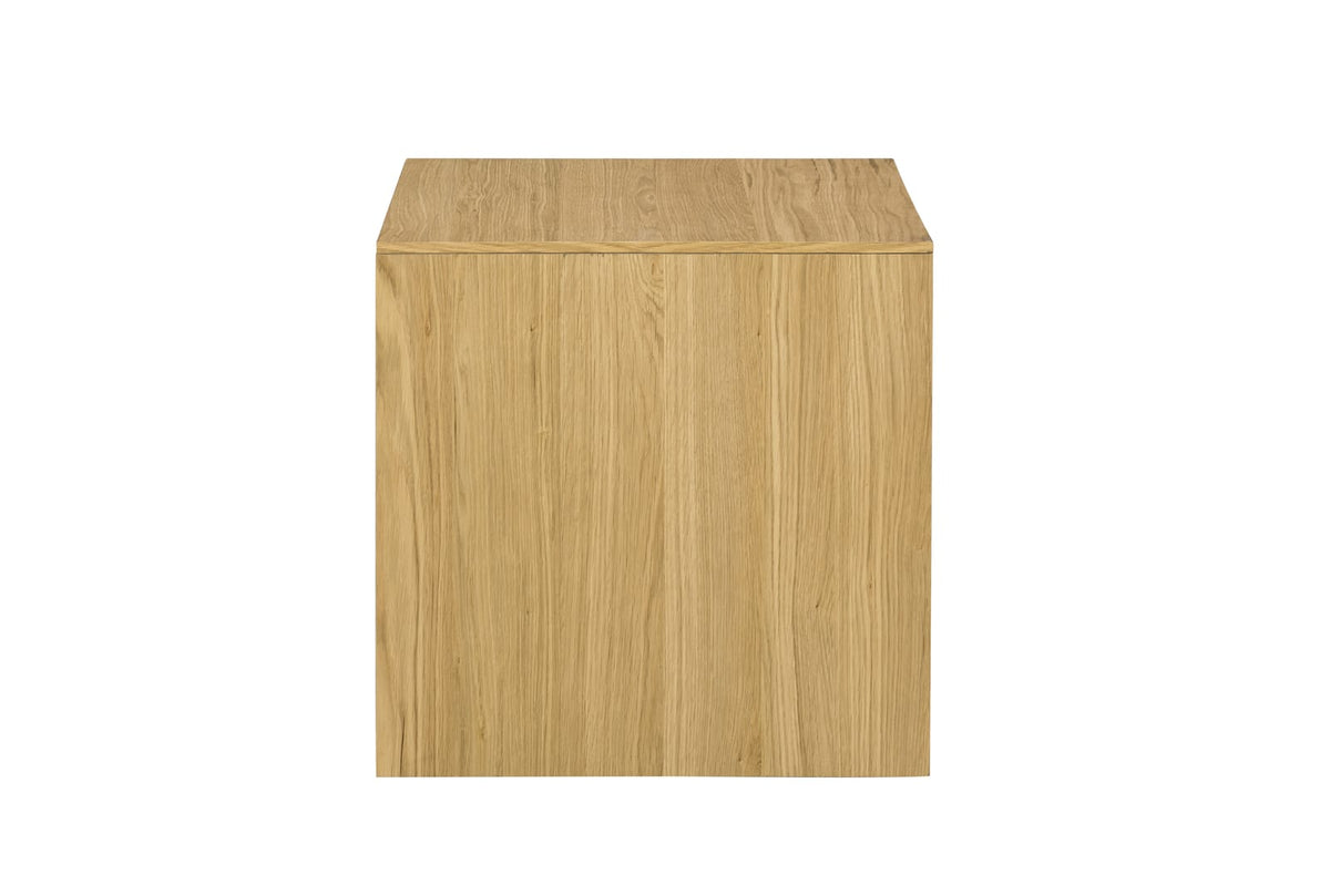Natural Oak End Table - 24 Inch Square for Living Room