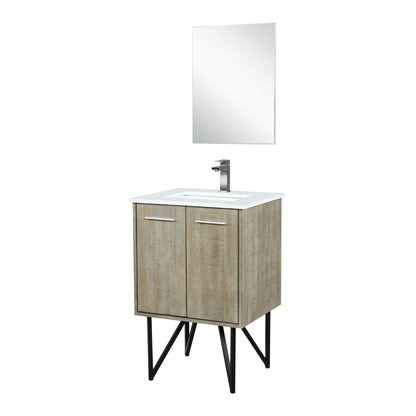 Acacia Wood Bathroom Vanity with Marble Top and Faucet Upgrade