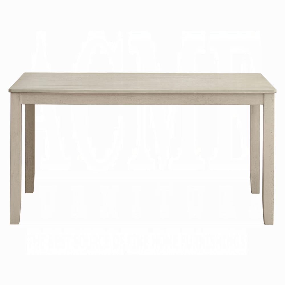 Antique Gray Dining Table Seats 6 - Rectangular Wood Table