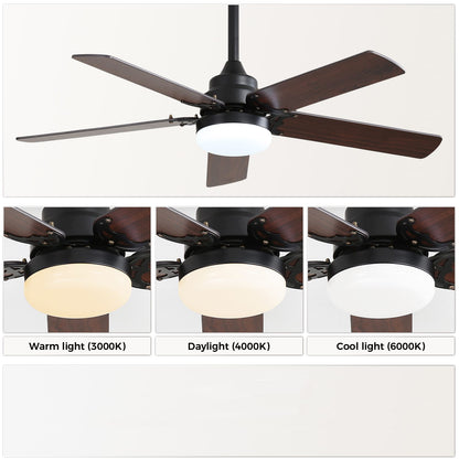 42 Inch Black Ceiling Fan with Remote Control