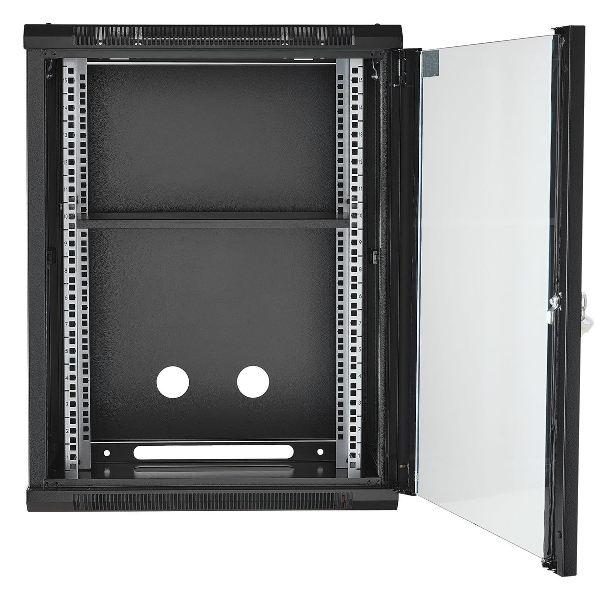 15U Black Sheet Metal Network Server Rack