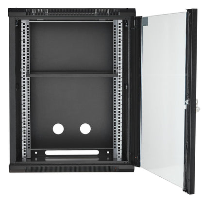 15U Black Sheet Metal Network Server Rack