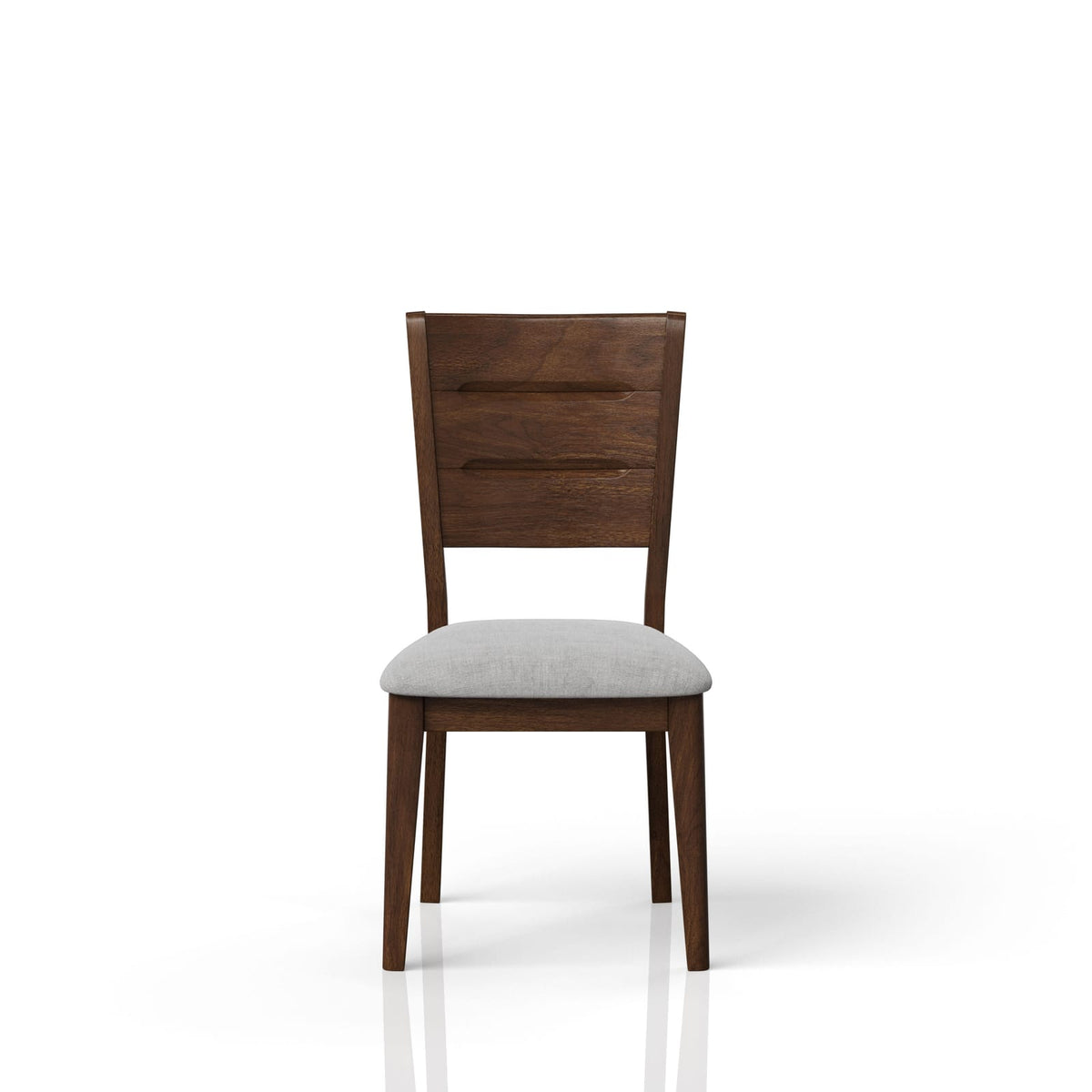 Mid-Century Modern Dining Chairs - Set of 2, Cherry Wood