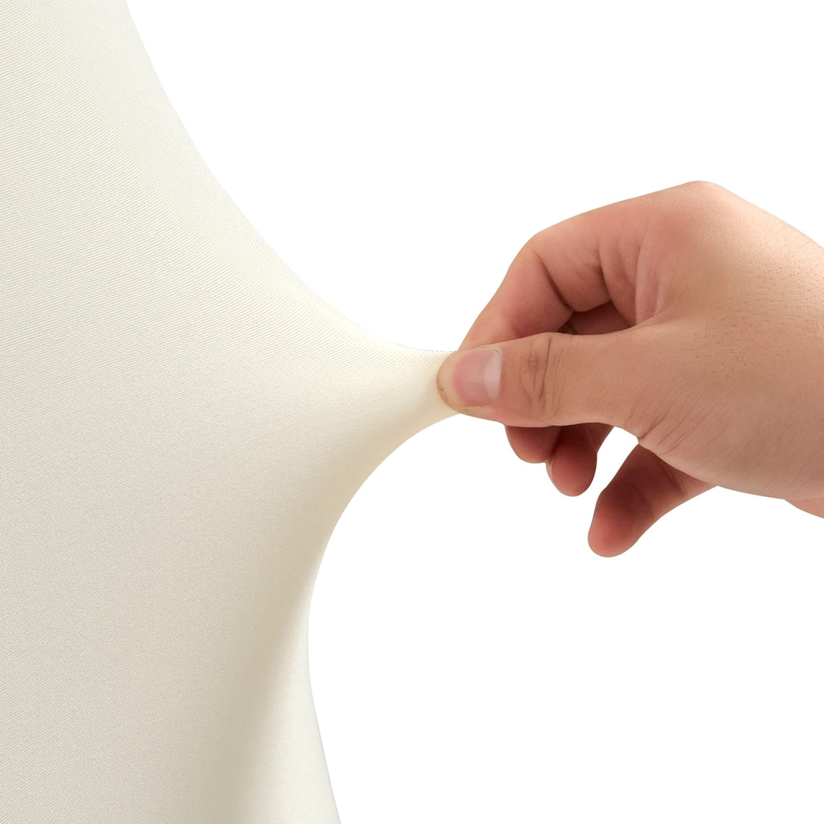 White Spandex Chair Covers for Dining and Event Decor