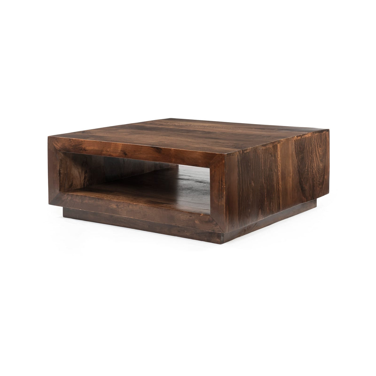 Brown Solid Wood Coffee Table - 14.96 x 37.40