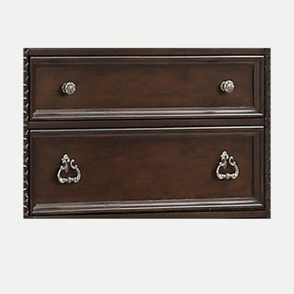Mahogany Traditional 5 Drawer Chest - Solid Wood Dresser