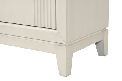 Antique White Solid Wood Chest - Transitional Bedroom Dresser