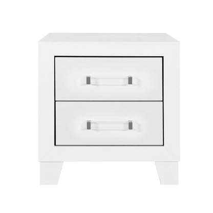 OMODA White Nightstand - Modern Bedroom Storage