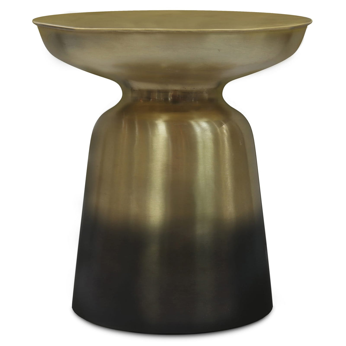 Black Metal Accent Table - 16.5" Wide