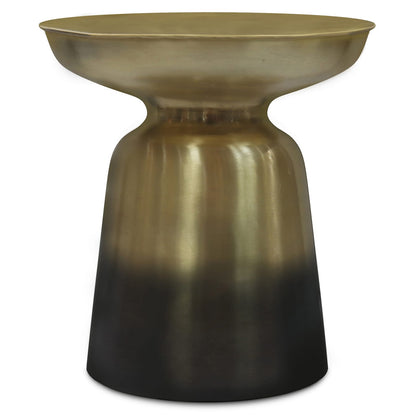 Black Metal Accent Table - 16.5" Wide