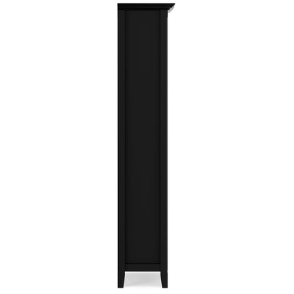 Amherst 24 Inch 5 Shelf Bookcase - Black Pine for Living Room