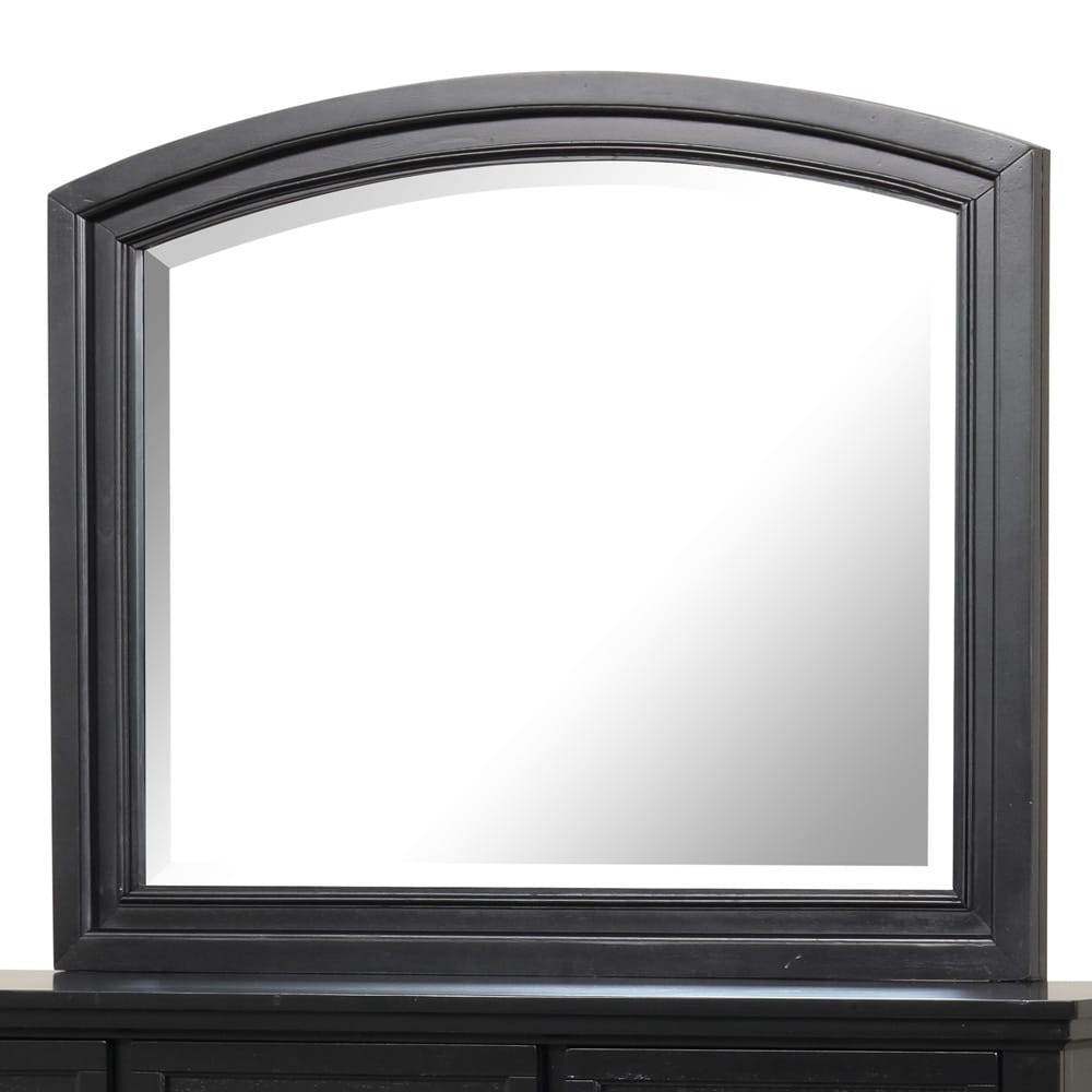 Black Wood Vanity Mirror for Modern Bedroom Renovation