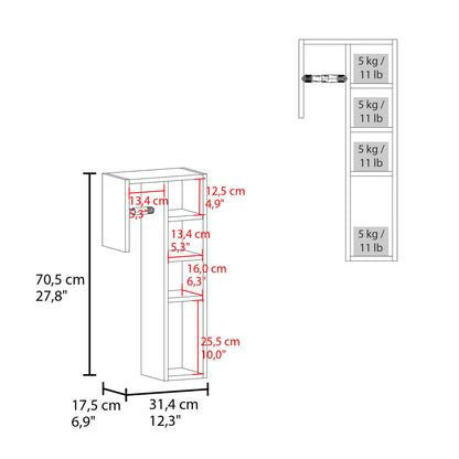 White Toilet Paper Cabinet - Freestanding Storage for Bathroom