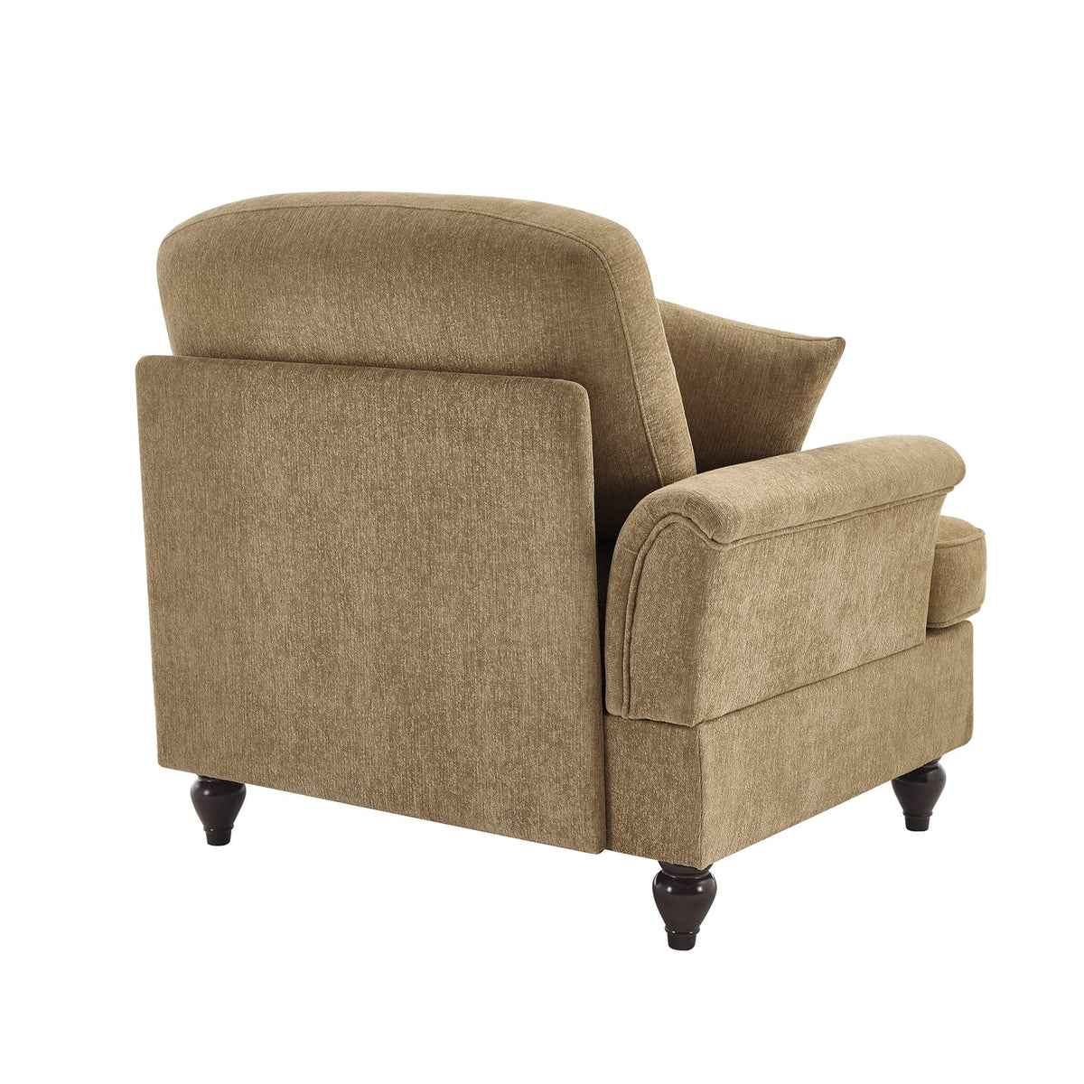 Light Coffee Chenille Sofa - 1 Seat for Living Room