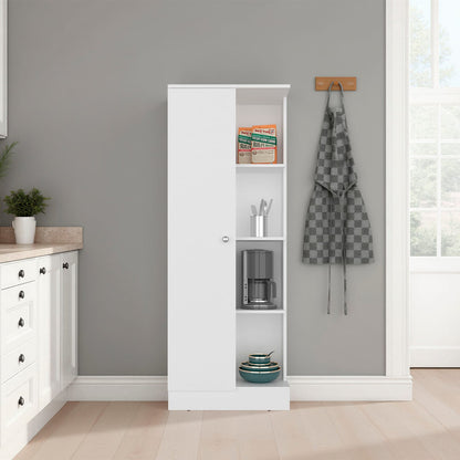 Rels Kitchen Storage Cabinet - White, 6 Compartments