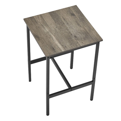 Black Natural Bar Table Height Pub Table