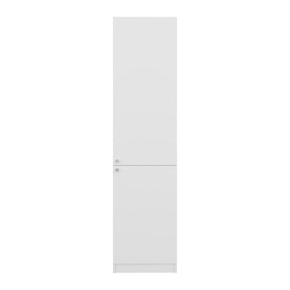 Sunflower Bookcase - Tall White Storage Cabinet