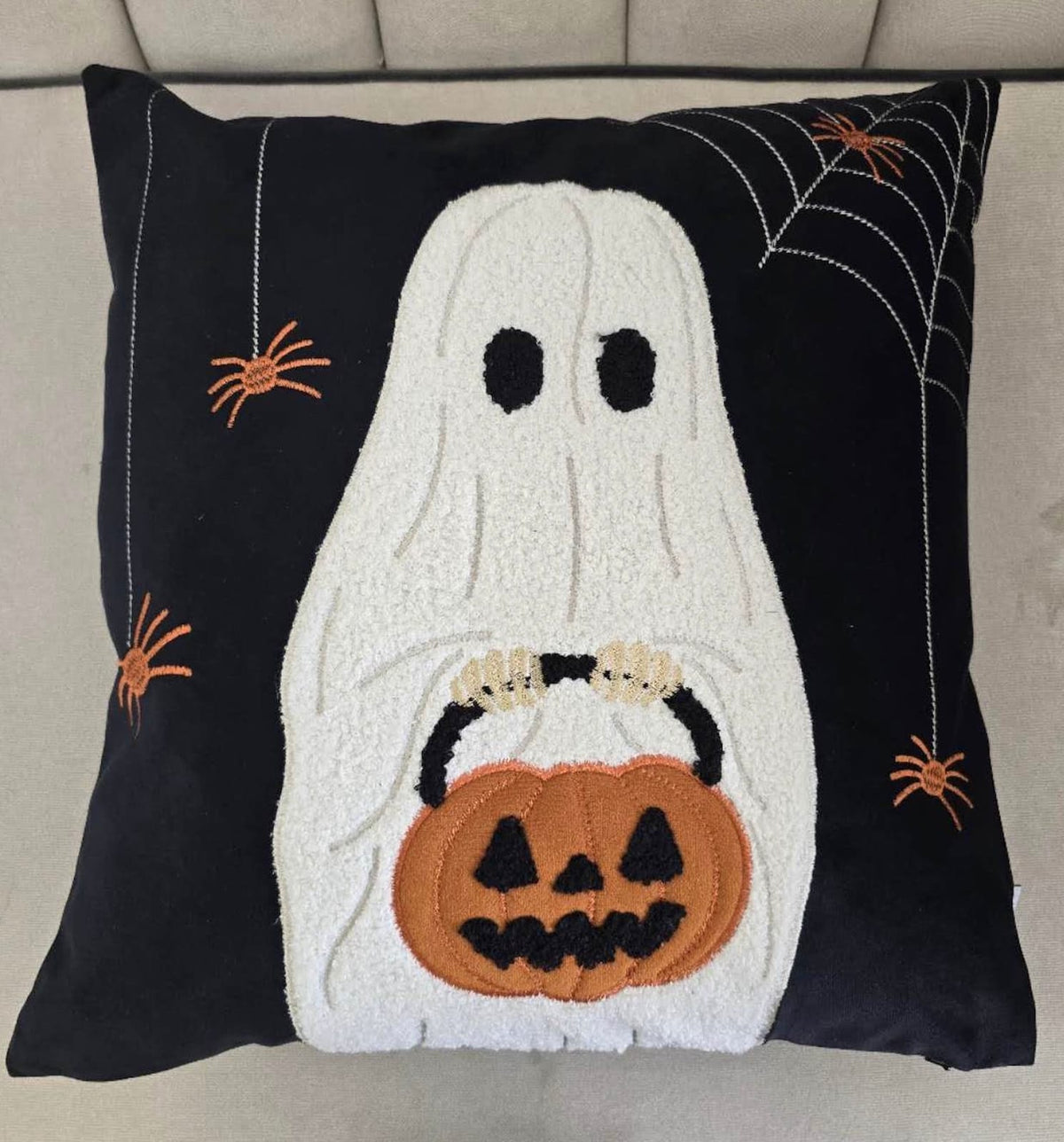 Halloween Ghost Throw Pillow Set - 20x20 Inch