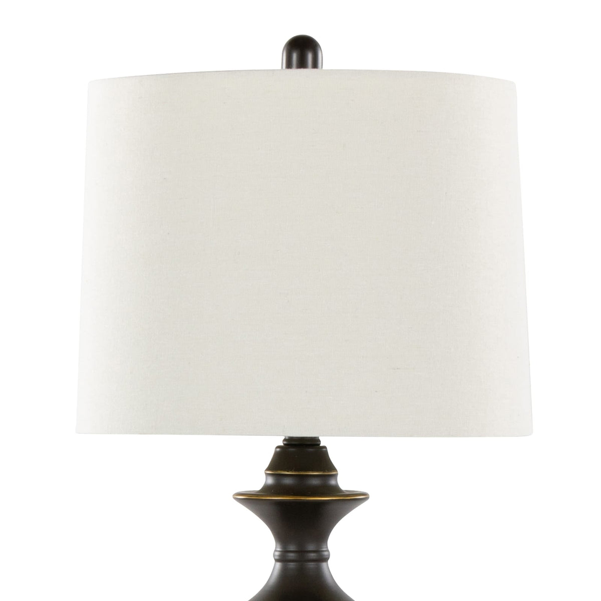Montgomery 29" Contemporary Metal Table Lamp - Set of 2 (Bronze, Linen)
