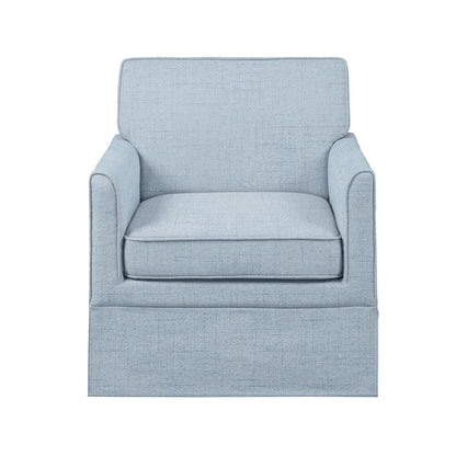 Slipcover Accent Armchair - Light Blue Upholstered