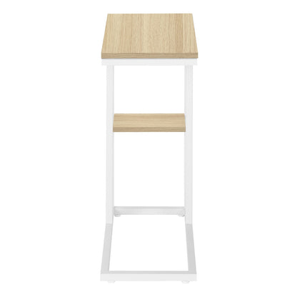 C-Shaped Accent Table - Natural Finish