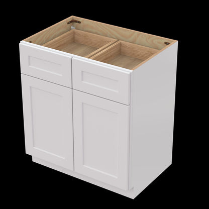 33" White Shaker Cabinet - Storage & Versatile Design