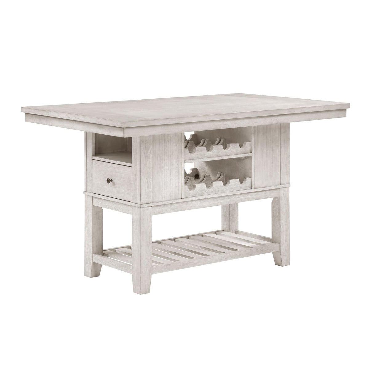 6-Person Rectangular Farmhouse Dining Table - Antique White