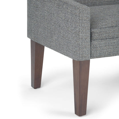 Gray Upholstered Bench - 50 Inch Wide Storage Seat