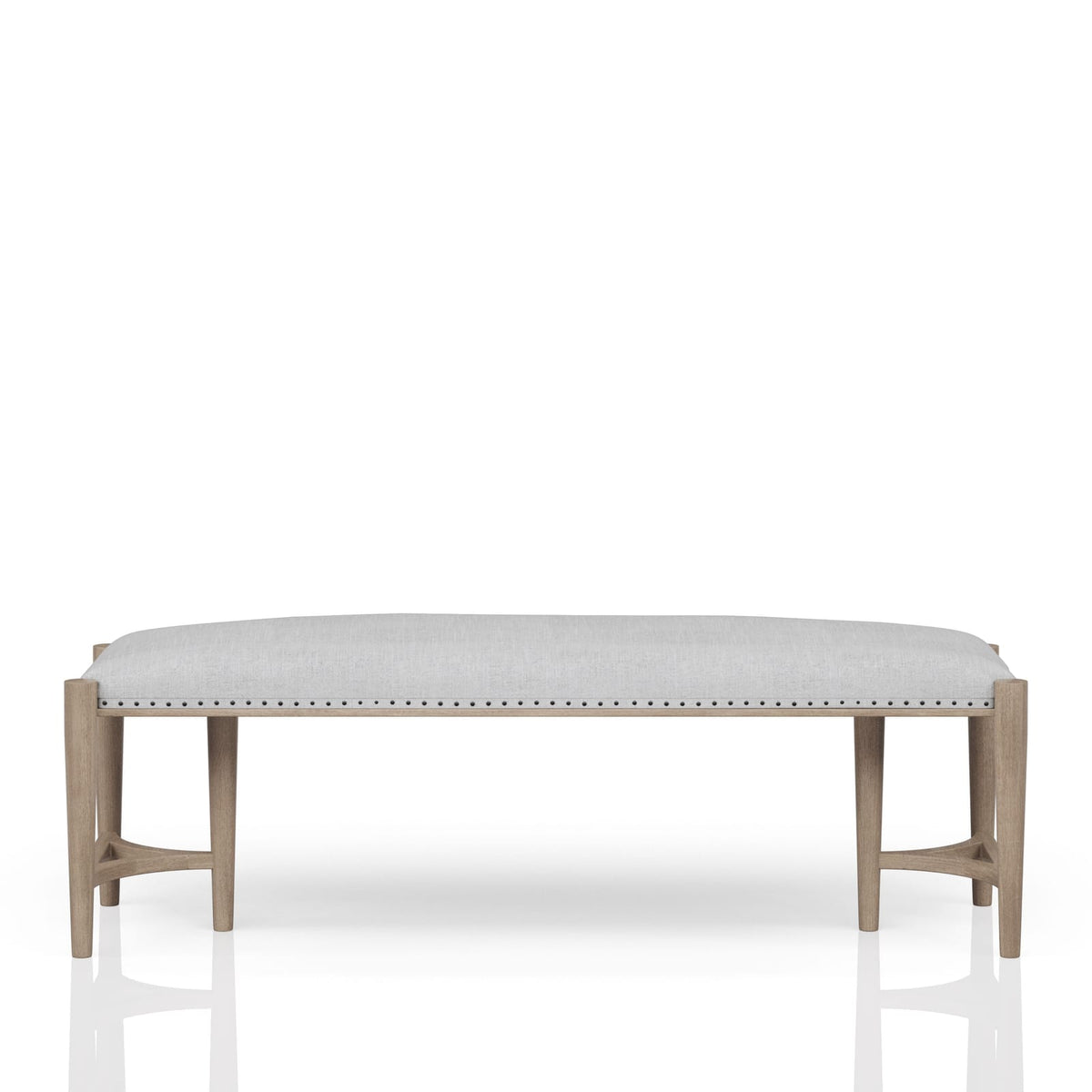 Sand Solid Wood Bench - Bedroom Accent Piece