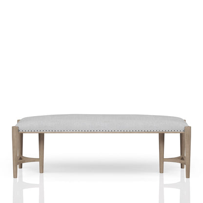 Sand Solid Wood Bench - Bedroom Accent Piece