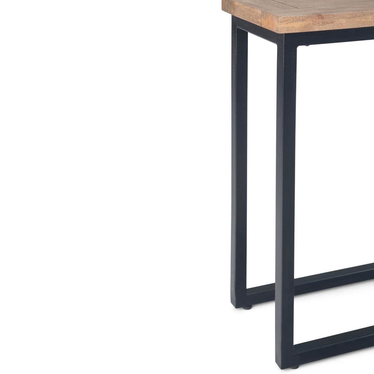 Natural Mango Wood C Side Table - 18.1" x 10.2"