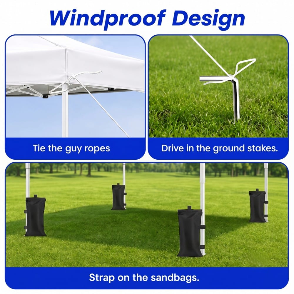10x10 Metal Garden Canopy with Adjustable Height for Poolside Shade