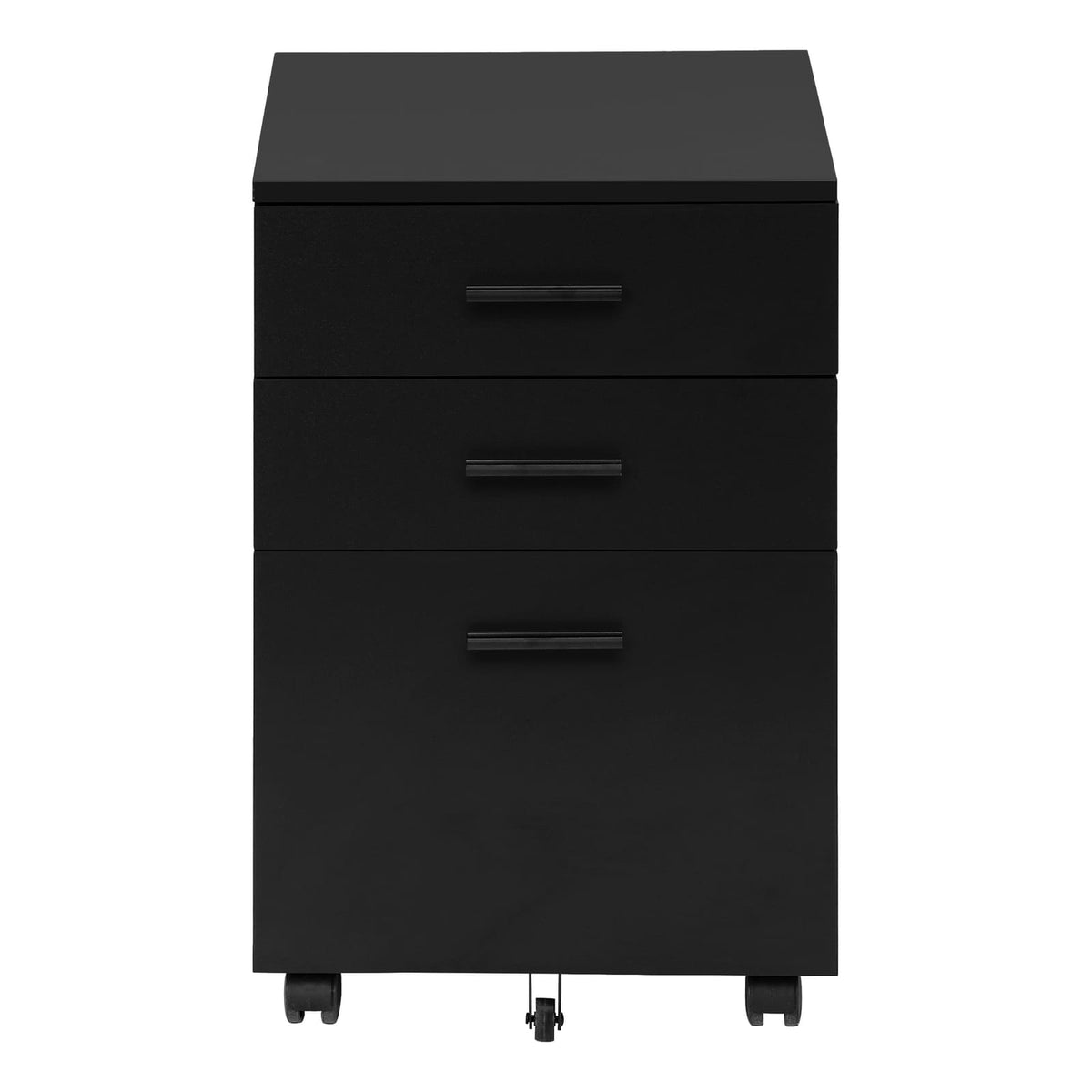 Black Rolling File Cabinet - Printer Stand Storage