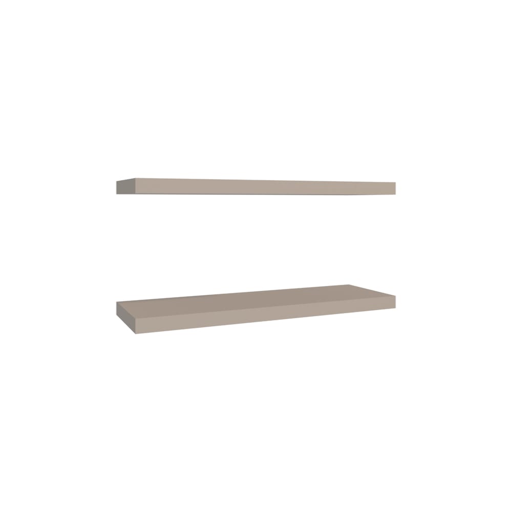 Floating Shelves Taupe - Display & Storage, 2-Piece Set