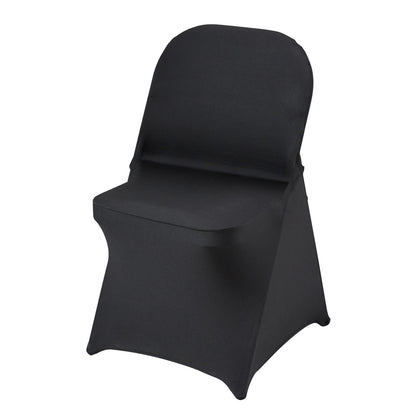 Black Polyester Chair Covers - 30 Pack for Weddings & Parties