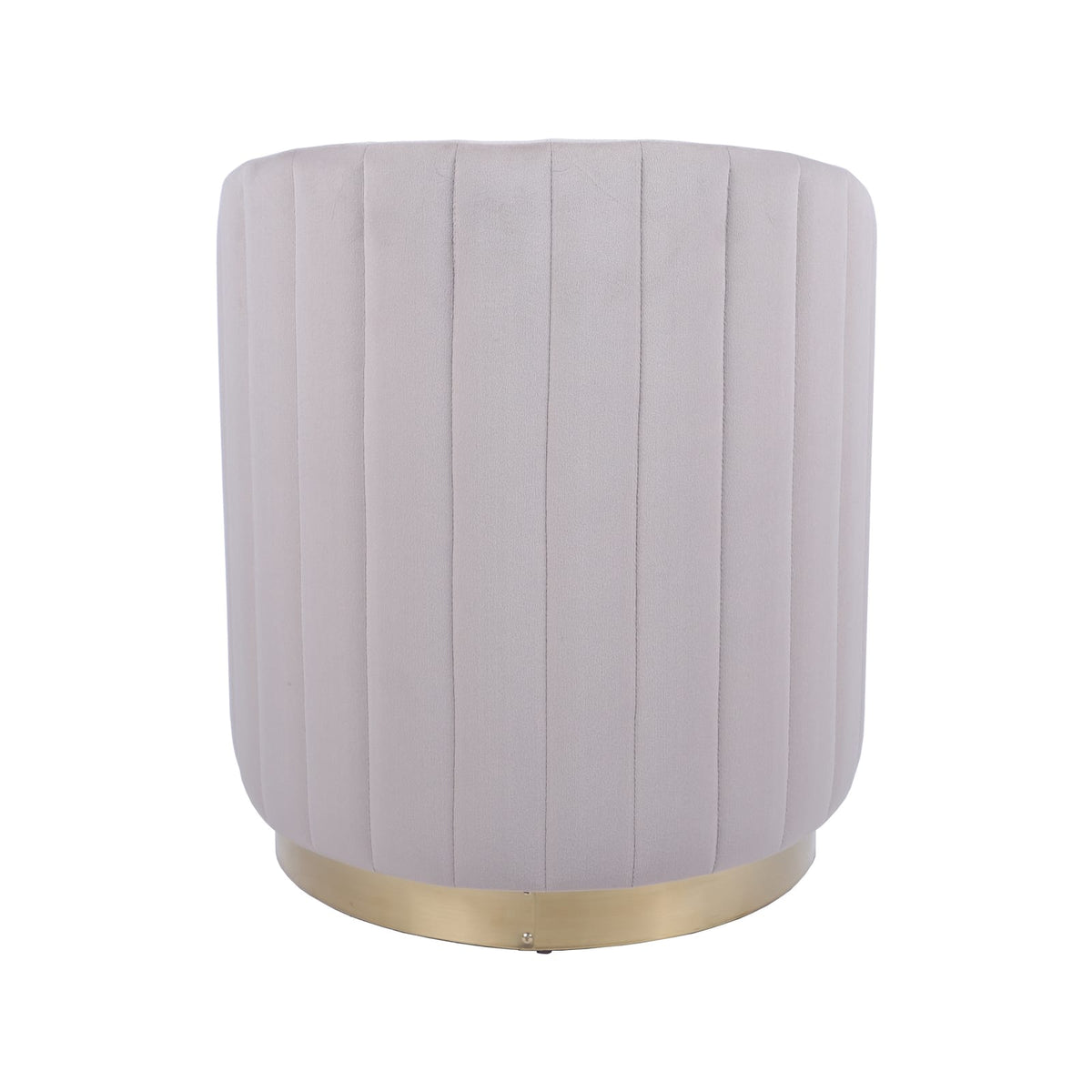 Taupe Velvet Storage Ottoman - Stylish & Functional