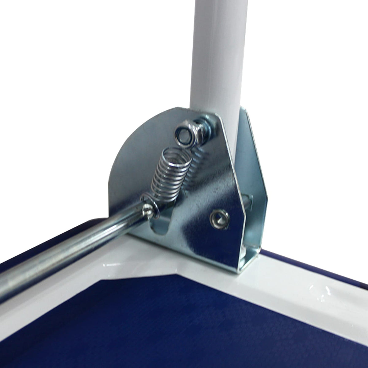 Blue Steel Folding Hand Truck for Heavy Duty Warehouse Storage