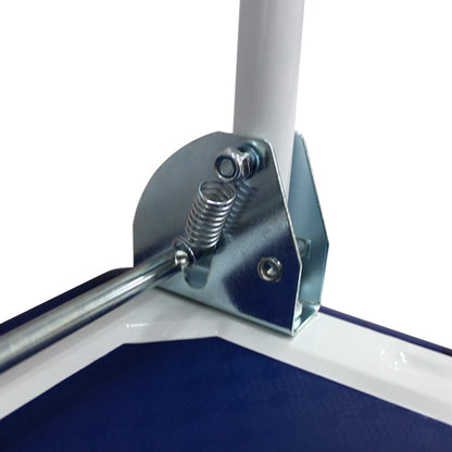 Blue Steel Folding Hand Truck for Heavy Duty Warehouse Storage