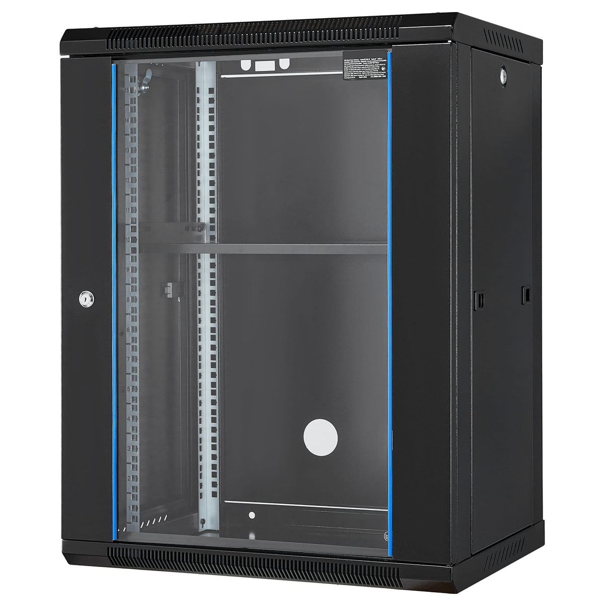 15U Black Sheet Metal Network Server Rack