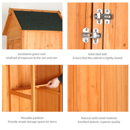 Gold Brown Waterproof Garden Shed for Outdoor Tool and Pool Storage