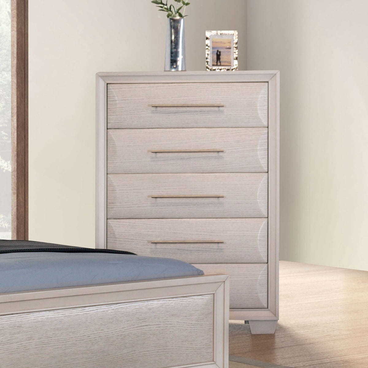 White Oak Solid Wood Dresser - 36" Bedroom Chest