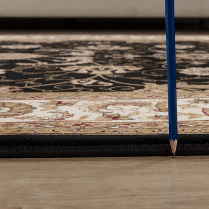 Black & Ivory Manchester Area Rug - 8'7" x 6'3"