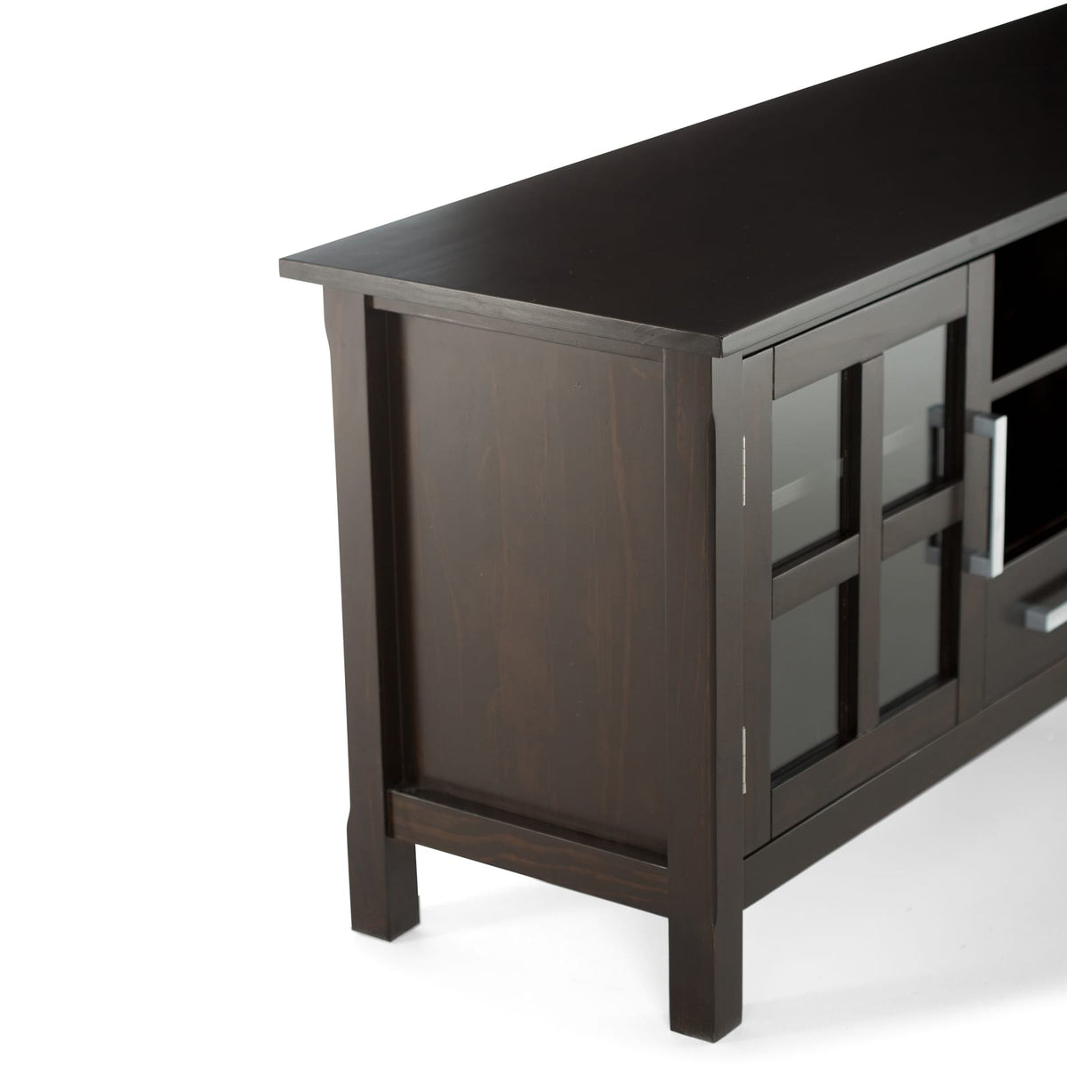 Kitchener 60 Inch Solid Wood TV Stand - Dark Brown