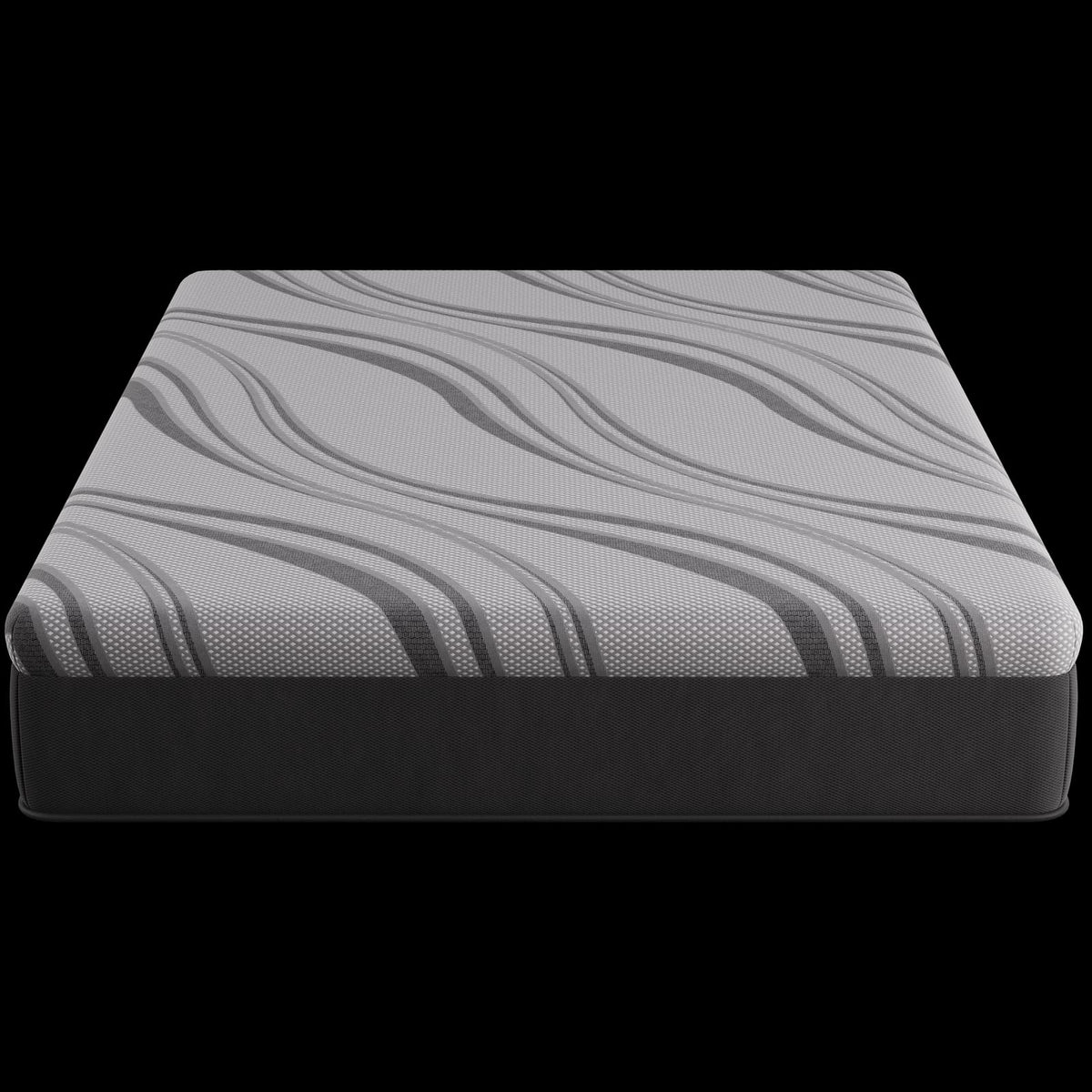 King Memory Foam Mattress in Gray with Cooling Gel Layers for Bedroom