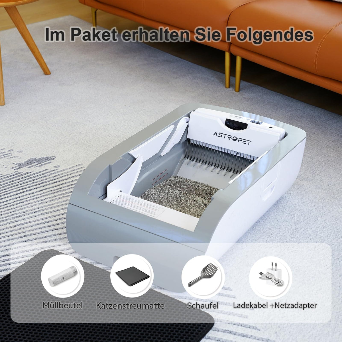 Smart Self-Cleaning Cat Litter Box with WiFi Monitoring